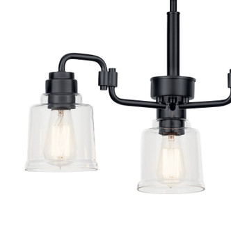 Aivian Three Light Chandelier (52397BK)