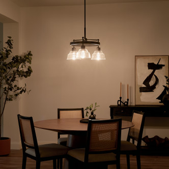 Eastmont Three Light Chandelier (52402BK) Eastmont Three Light Chandelier (52402BK)