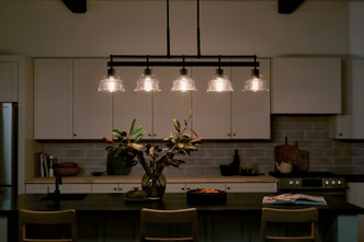 Eastmont Five Light Linear Chandelier (52404BK)