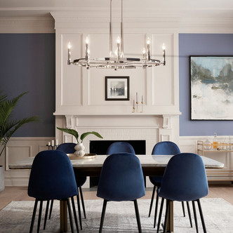 Tolani Eight Light Chandelier (52429PN)