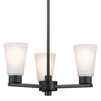 Stamos Three Light Chandelier (52435BK)