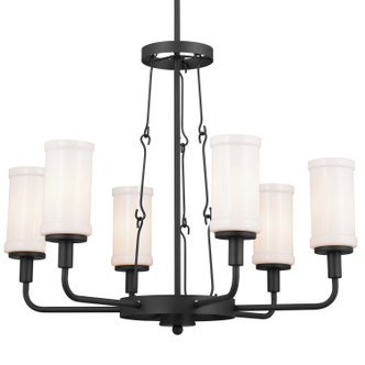 Vetivene Six Light Chandelier (52451BKT)