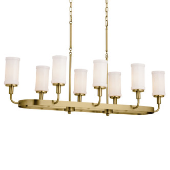 Vetivene Eight Light Linear Chandelier (52453NBR)