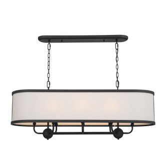 Heddle Eight Light Linear Chandelier (52467BKT)