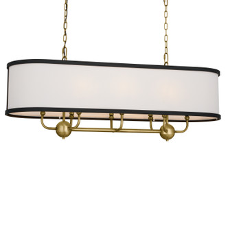 Heddle Eight Light Linear Chandelier (52467NBR)