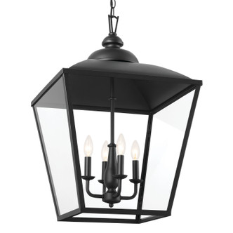 Dame Four Light Foyer Pendant (52475BKT)