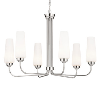 Truby Six Light Chandelier (52480PN)