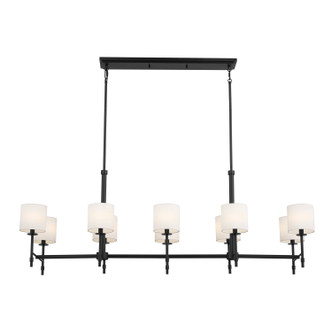 Ali Ten Light Linear Chandelier (52503BK)