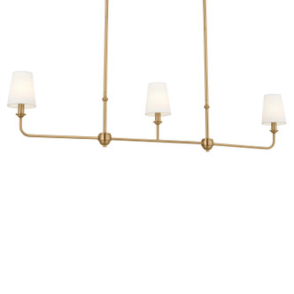 Pallas Three Light Linear Chandelier (52519BNB)