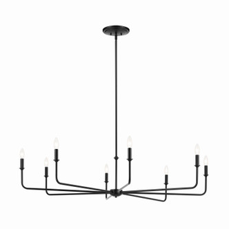 Pallas Eight Light Chandelier (52521BK)