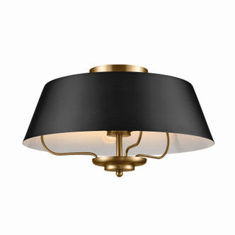 Luella Three Light Pendant/Semi Flush (52542BK)
