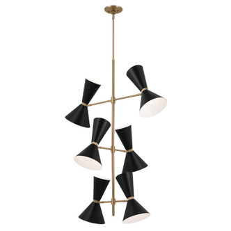 Phix 12 Light Foyer Chandelier (52568CPZBK)