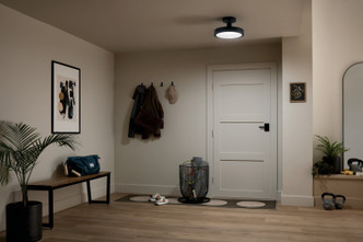 Riu LED Semi Flush Mount (52589BK)