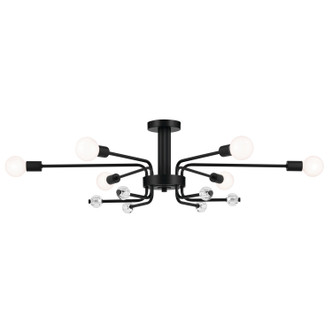 Ocala Six Light Semi Flush Mount (52602BK)