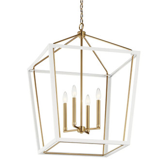 Kichler - 52620CPZWH - Four Light Foyer Pendant - Delvin - Champagne Bronze Kichler - 52620CPZWH - Four Light Foyer Pendant - Delvin - Champagne Bronze