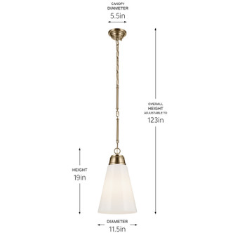 Marsailli One Light Pendant (52661CPZ)