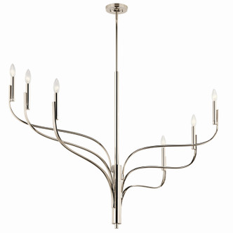 Livadia Six Light Chandelier (52674PN)
