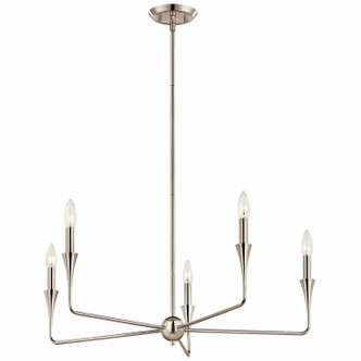 Kichler - 52689PN - Five Light Chandelier - Alvaro - Polished Nickel