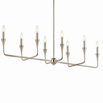 Alvaro Eight Light Linear Chandelier (52693PN)