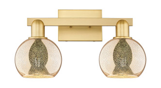 Innovations - 716-2W-SG-G128-6 - Two Light Bath Vanity - Arcadia - Satin Gold