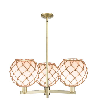 Innovations - 716-3CR-AB-G121-10RB - Three Light Pendant - Arcadia - Antique Brass