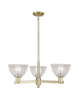 Innovations - 716-3CR-AB-G422 - Three Light Pendant - Arcadia - Antique Brass