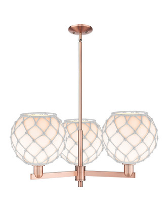 Innovations - 716-3CR-AC-G121-10RW - Three Light Pendant - Arcadia - Antique Copper