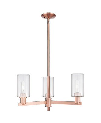 Innovations - 716-3CR-AC-G802 - Three Light Pendant - Arcadia - Antique Copper