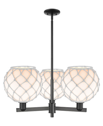 Innovations - 716-3CR-BK-G121-10RW - Three Light Pendant - Arcadia - Matte Black