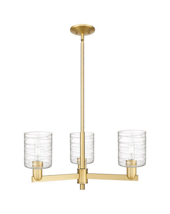 Innovations - 716-3CR-SG-G1113 - Three Light Pendant - Arcadia - Satin Gold