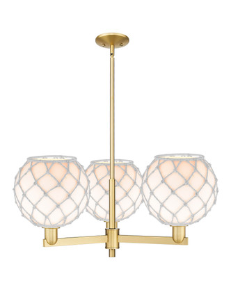 Innovations - 716-3CR-SG-G121-10RW - Three Light Pendant - Arcadia - Satin Gold