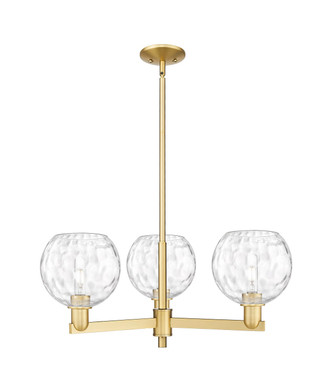 Innovations - 716-3CR-SG-G1215-8 - Three Light Pendant - Arcadia - Satin Gold