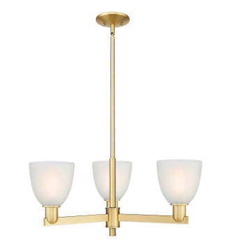 Innovations - 716-3CR-SG-G381 - Three Light Pendant - Arcadia - Satin Gold
