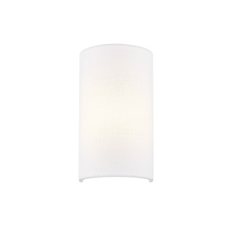 Justice Designs - FAB-5945-WHTE - One Light Wall Sconce - Textile