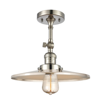 Innovations - 201F-PN-MFR-PN-12 - One Light Semi-Flush Mount - Franklin Restoration - Polished Nickel Innovations - 201F-PN-MFR-PN-12 - One Light Semi-Flush Mount - Franklin Restoration - Polished Nickel