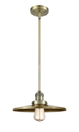 Innovations - 201S-AB-MFR-AB-12 - One Light Mini Pendant - Franklin Restoration - Antique Brass