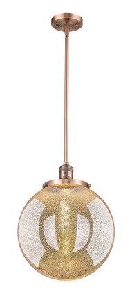 Innovations - 201S-AC-G208-14 - One Light Pendant - Franklin Restoration - Antique Copper