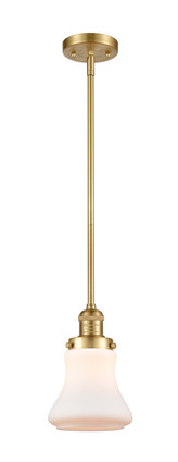 Innovations - 201S-SG-G191 - One Light Mini Pendant - Franklin Restoration - Satin Gold