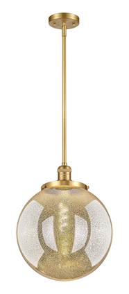 Innovations - 201S-SG-G208-14 - One Light Pendant - Franklin Restoration - Satin Gold