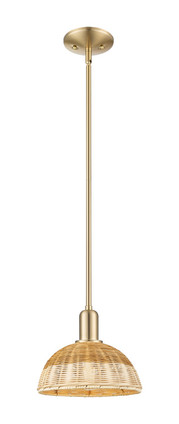 Innovations - 716-1S-CB-NBD2-9-NAT - One Light Mini Pendant - Arcadia - Champagne Bronze