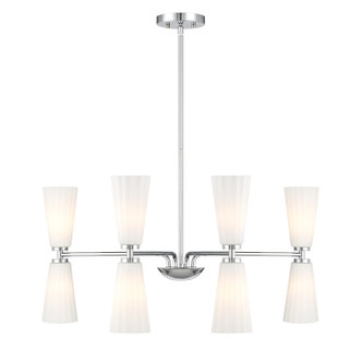 Meridian - M100126CH - Eight Light Chandelier - Chrome