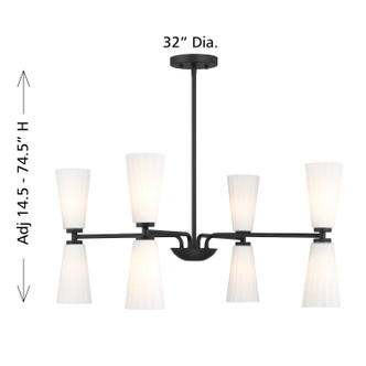 Eight Light Chandelier (M100126MBK)