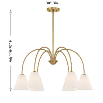 Six Light Chandelier (M100138NB)