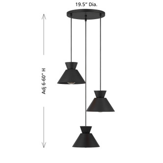 Three Light Chandelier (M100139MBK)