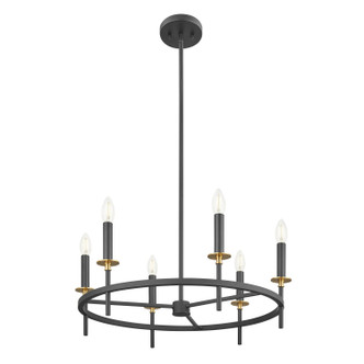 Six Light Chandelier (M100140MBKNB)