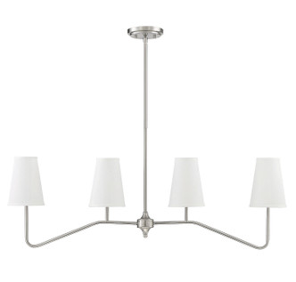 Mchan Four Light Linear Chandelier (M10078BN)
