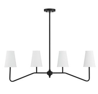 Four Light Linear Chandelier (M10078MBK) Four Light Linear Chandelier (M10078MBK)