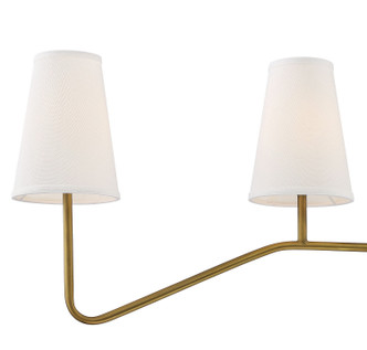Mchan Four Light Linear Chandelier (M10078NB)