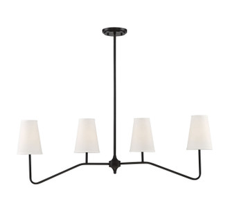 Meridian - M10078ORB - Four Light Linear Chandelier - Mchan - Oil Rubbed Bronze