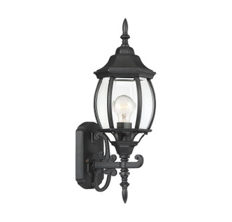 Meridian - M50054BK - One Light Outdoor Wall Lantern - Black